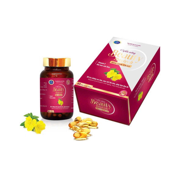 Viên Uống Beauty Hoa Anh Thảo _Gỗ Đỏ, Roxtech (Lọ/60V) K39