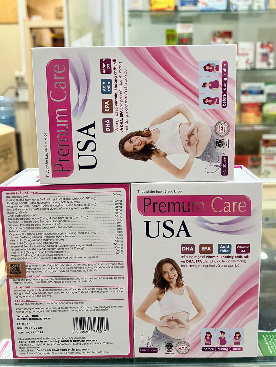 Premum Care Usa Bổ Bầu (Trắng) _Gỗ, Md (Lọ/30V) K60H