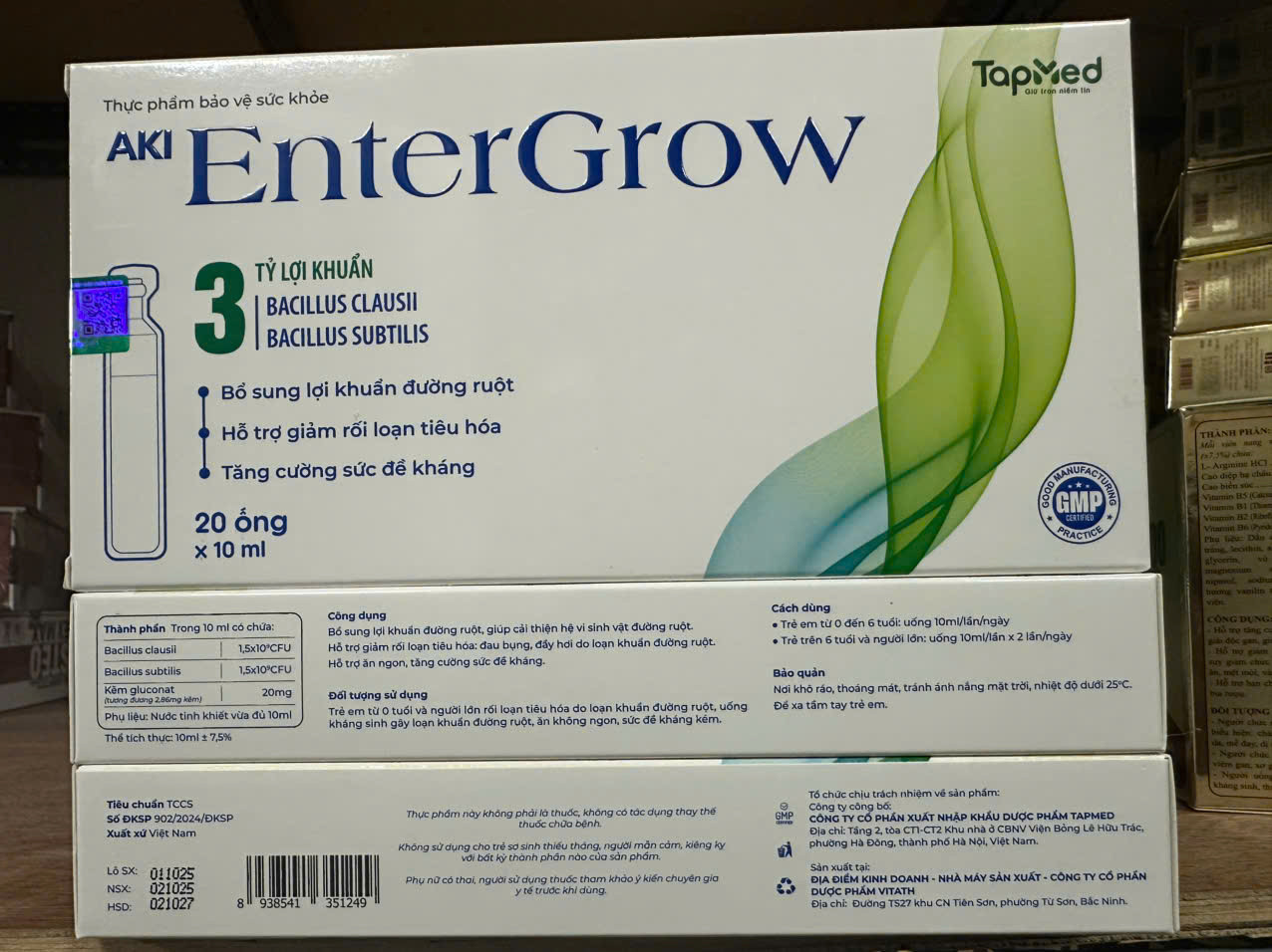 Entergrow 3 tỷ lợi khuẩn (H/20ống)