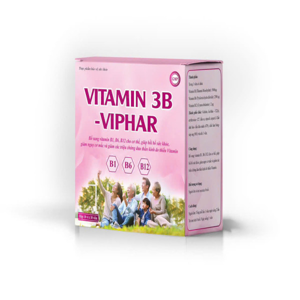 Vitamin 3B Viphar (Hồng) _Rox (Hộp/100V) K100H