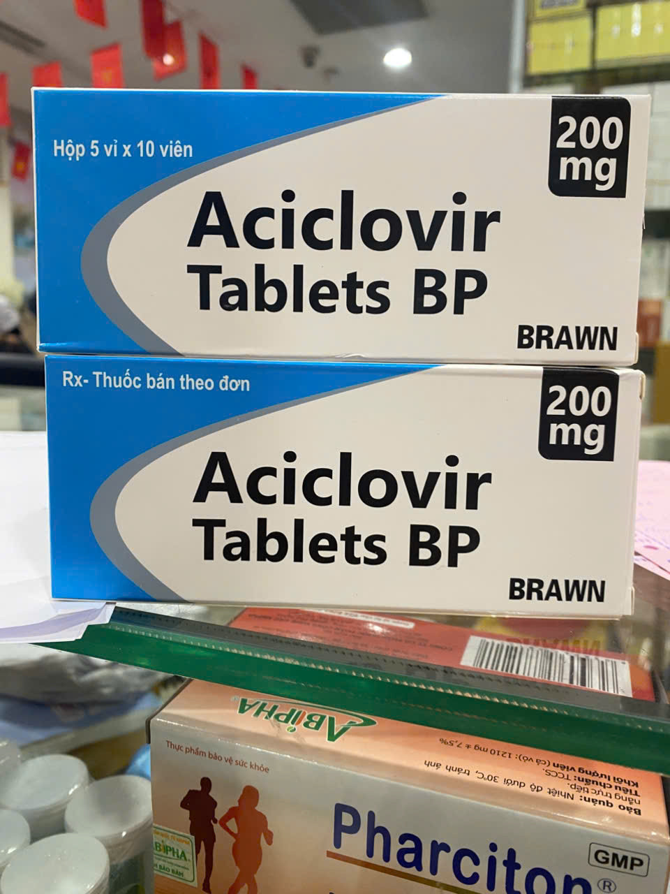 aciclovir 200mg (acyclovir 200mg) (H/50viên)