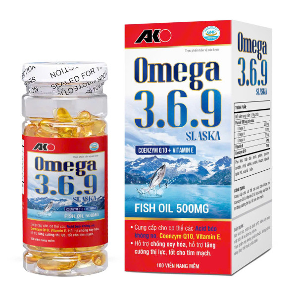 Omega 369 (Xanh Đỏ) _Ako (Lọ/100V) K72H