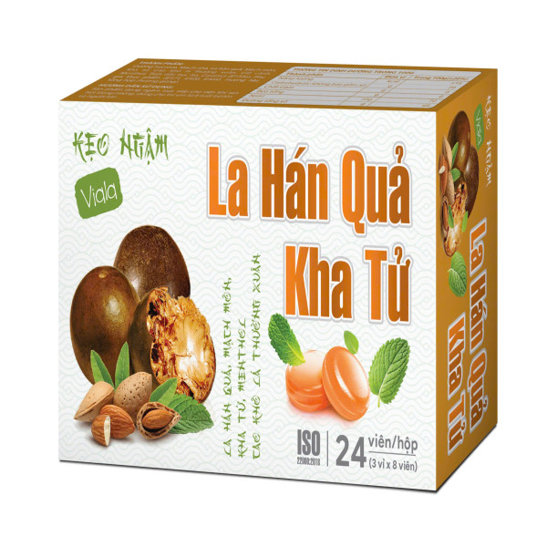 Viên Ngậm La Hán Quả Kha Tử _Pháp Âu (Hộp/24V) K98H