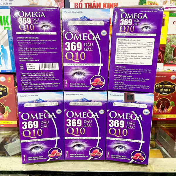 Omega 369 Q10 Dầu Gấc (Tím) _Md (Lọ/30V) Bé