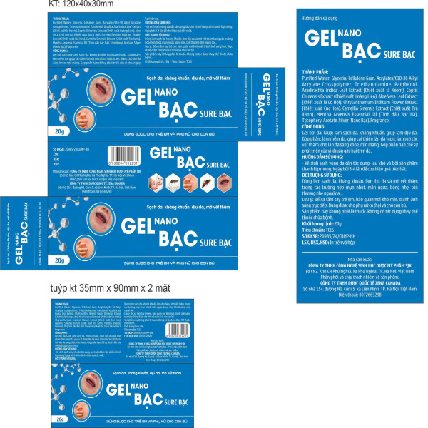 Gel Bạc _Zn (Tuýp/20G) Hóa Đơn