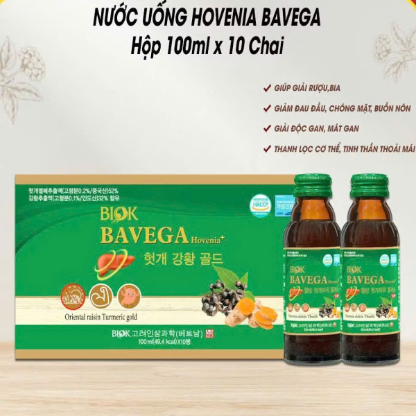 Bổ Gan Giải Rượu Hevonia Bavega Hàn Quốc (Hộp/10 Lọ X 100Ml)