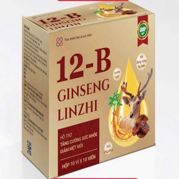 12B Ginseng Linzhi (Giọt Nước Vàng) _Vp Ld (Hộp/100V) K100H