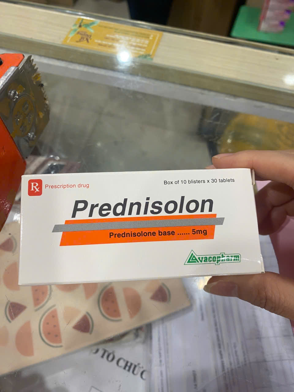 Prednisolon 5mg (H10vỉ X 30viên) Vacopharm