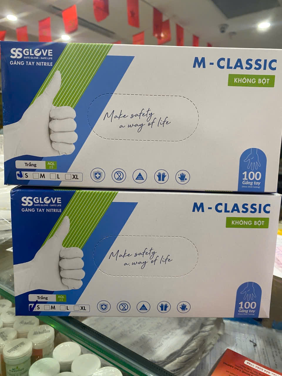 Găng Tay Size S (H/100C) không bột