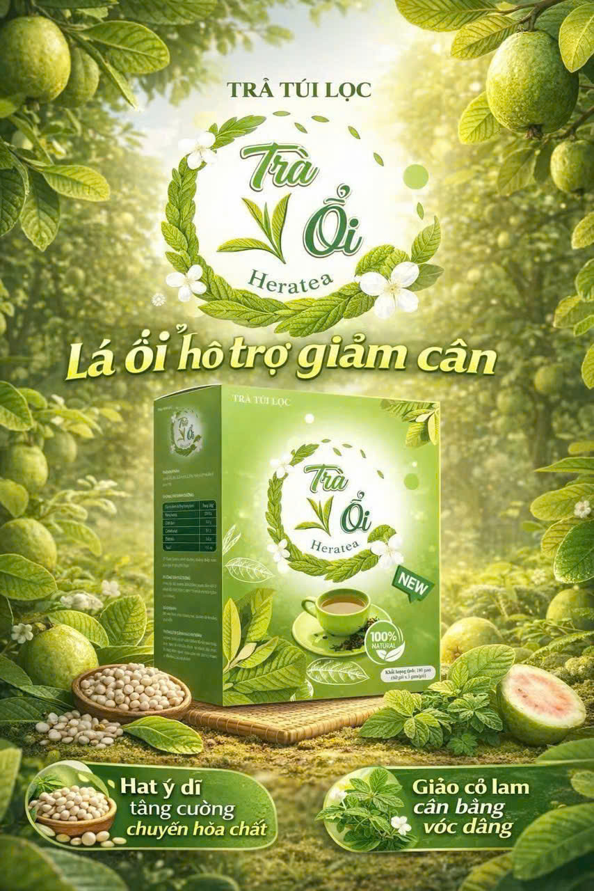 Trà Ổi Non Giảm Cân _Trắng (H/50 Gói/3Gr) K96H