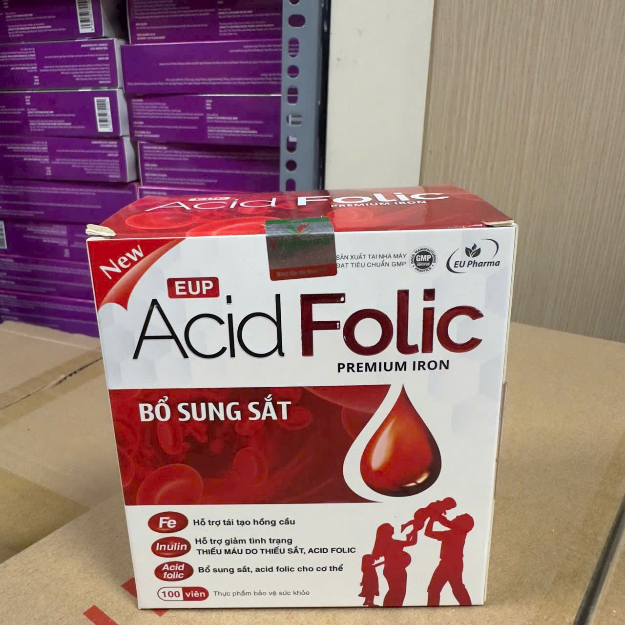 Bổ Máu Acid Folic (H/20 ống) Euphar