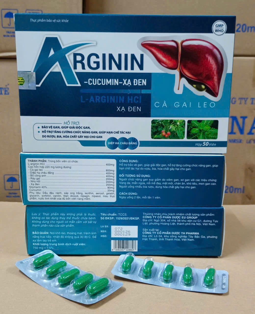 Arginin Cucumin Xạ Đen (H/60v) Xanh Dương