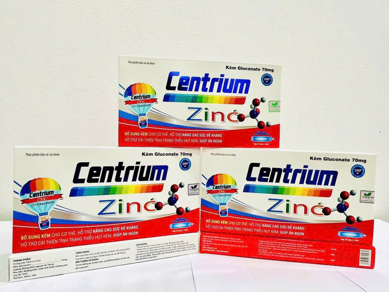 Centrium Zinc 10Ml Gluconate 70Mg _Ako (H20Ống) K44H đỏ
