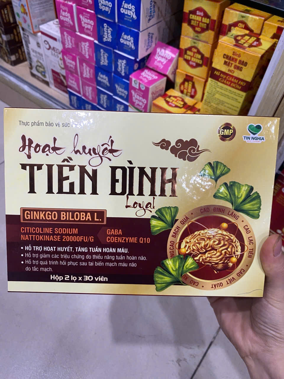 Hoạt Huyết Tiền Đình Loyal (H/2lọX30v) hộp gỗ