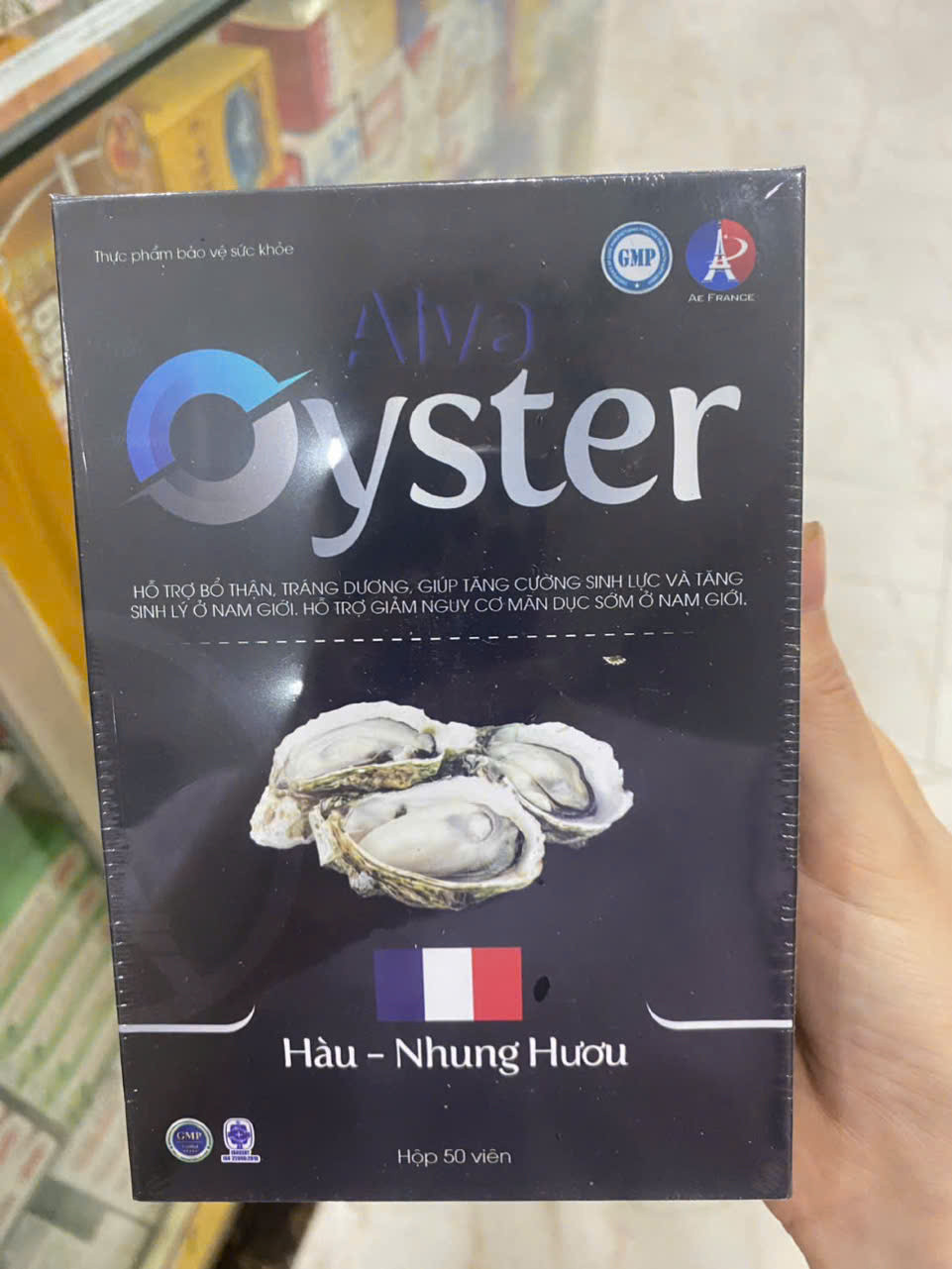Bổ Thận Hàu Biển Oyster _Gỗ Đen (Lọ 50 Viên)