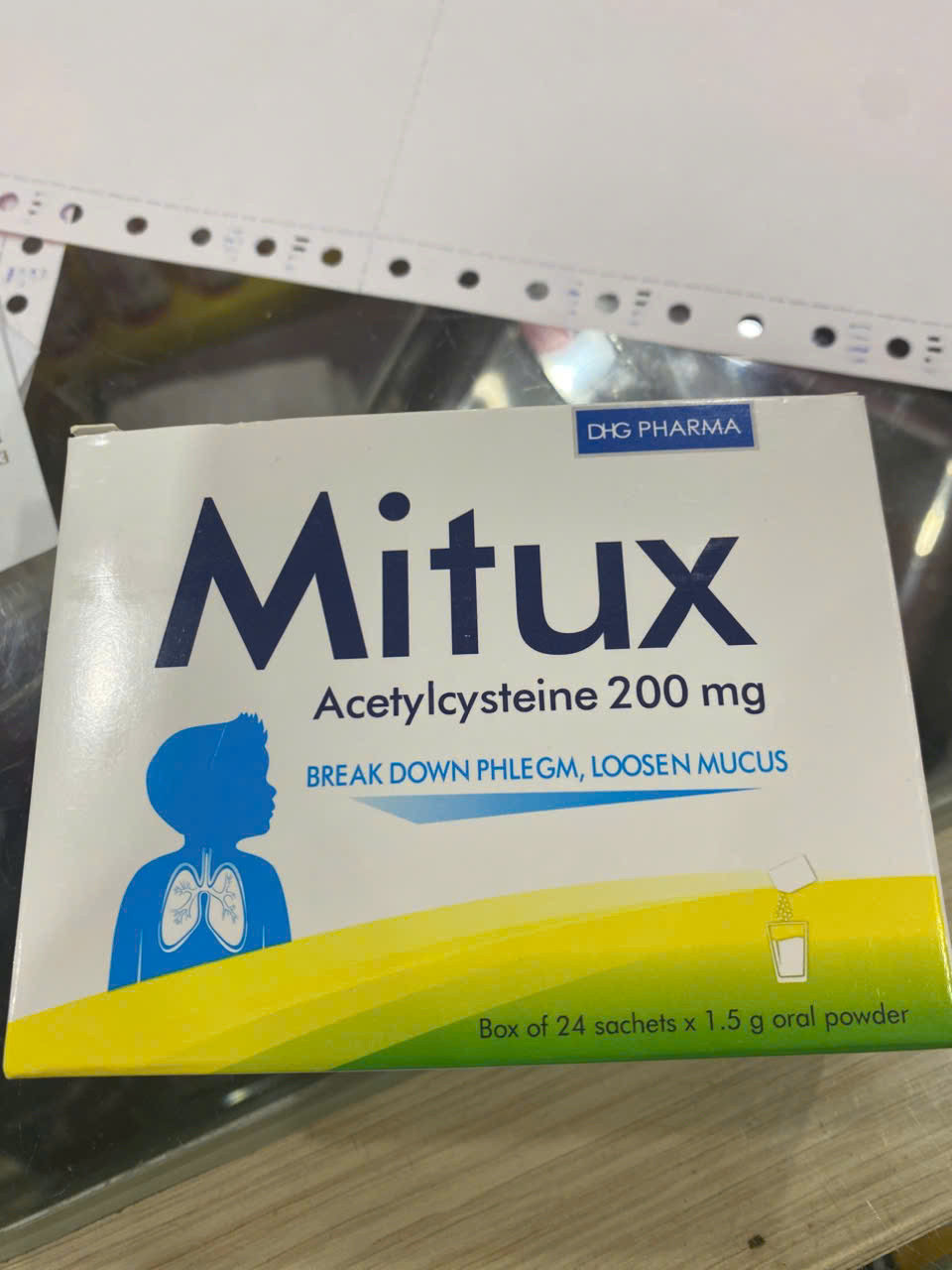 Mitux 200Mg Dhg (H24G1,5Gr) (Gói) Mẫu mới