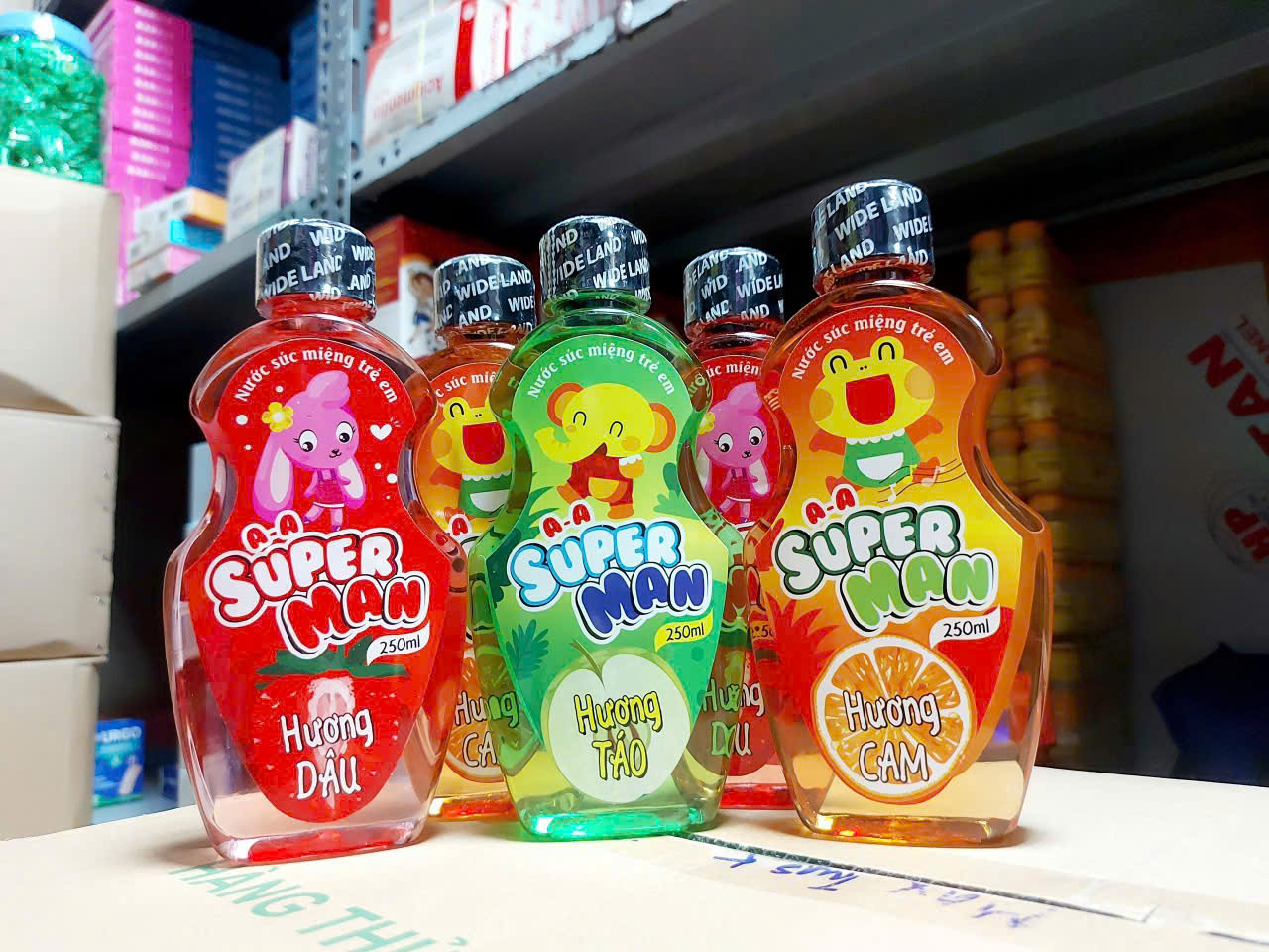 Nước Súc Miệng Trẻ Em Super Man _ đủ vị (C250Ml)