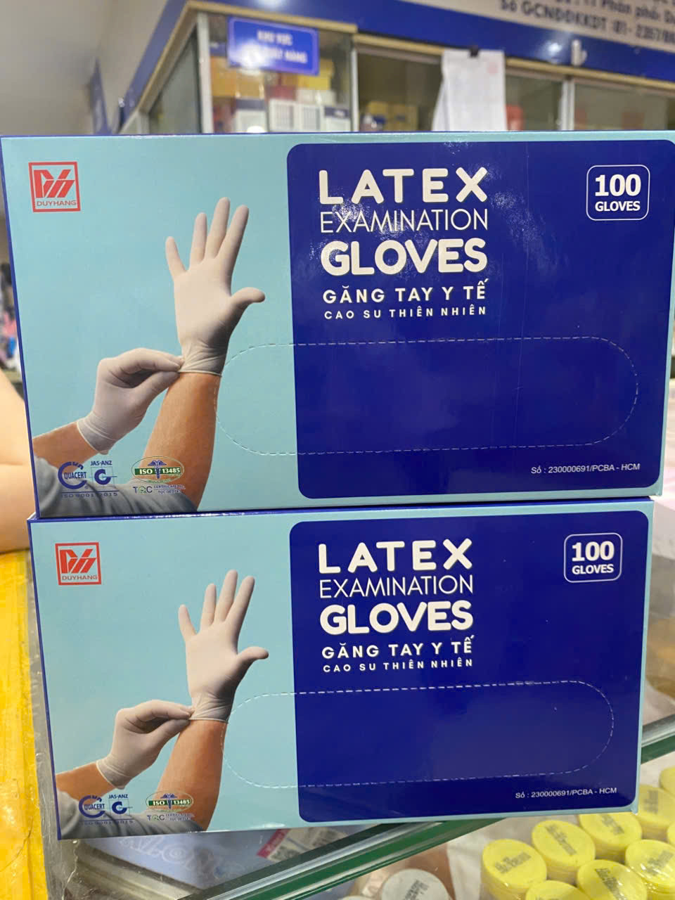 Găng Tay Latex Không Bột (H/100C) M