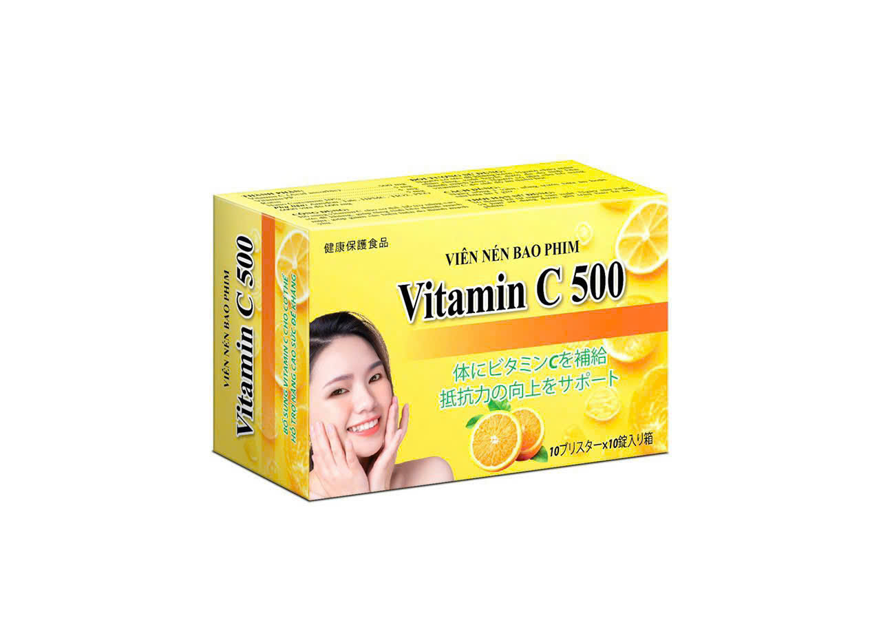Vitamin C 500Mg (hộp/100v) chữ Nhật