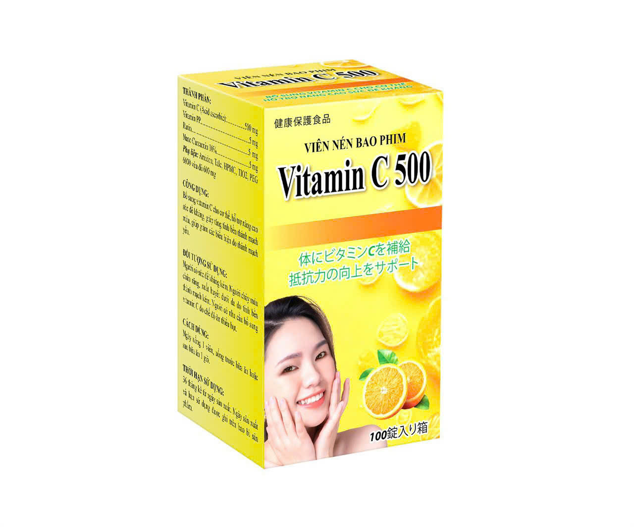 Vitamin C 500Mg (Lọ/100v) chữ Nhật