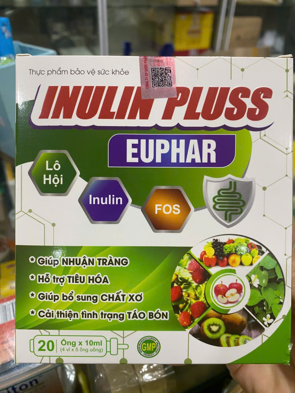 Chất Xơ Inulin Pluss - Euphar (H/20ống)