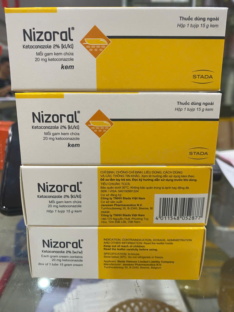 Nizoral Cream mẫu mới (Tuýp20Gram) To