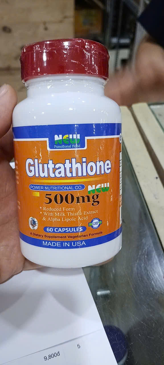 Glutathion 500mg New - lọ cam- Mỹ (L/60v)