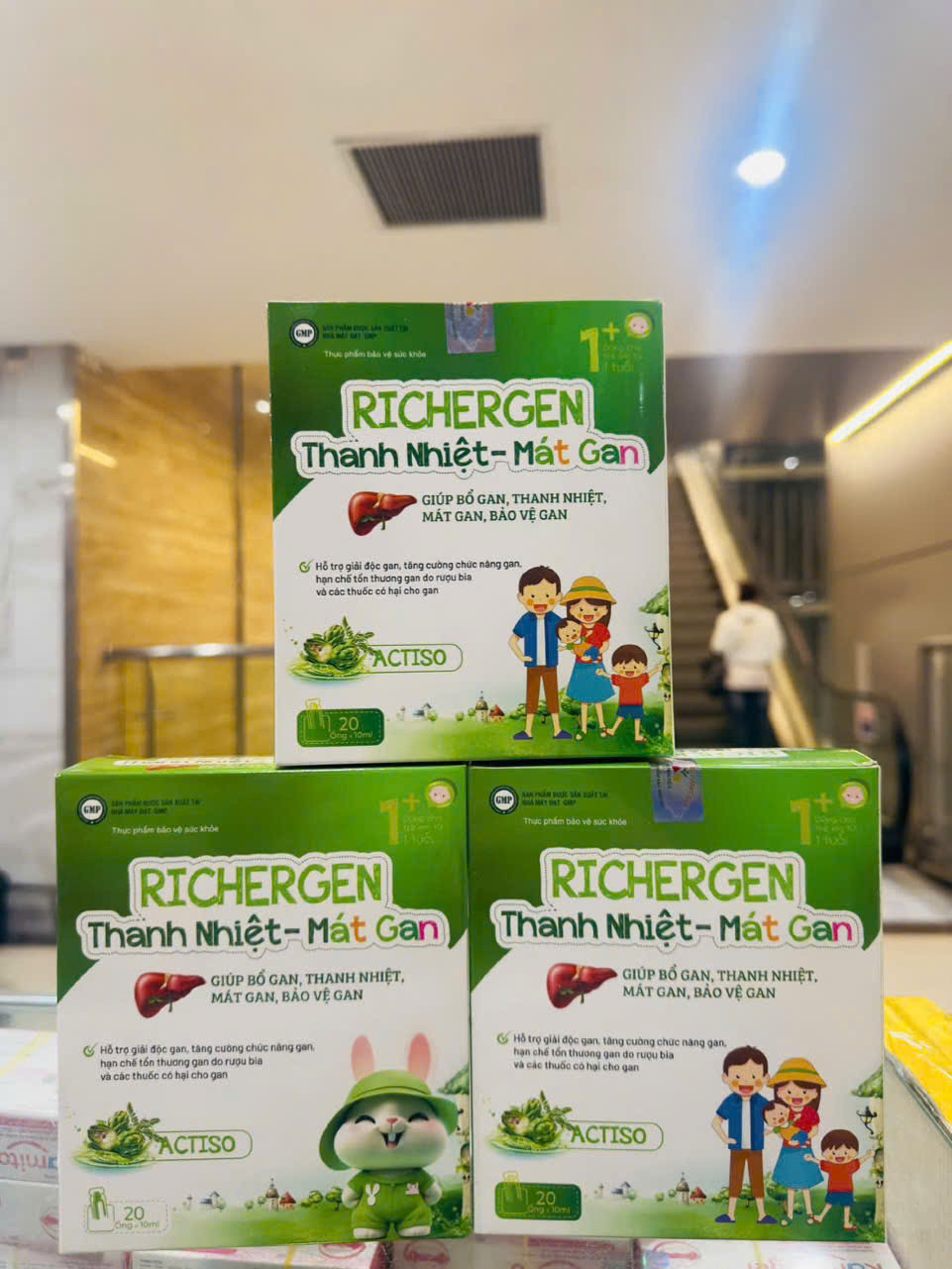 Bổ Gan Ống Richergen Thanh Nhiệt Mát Gan (H/20 ống)