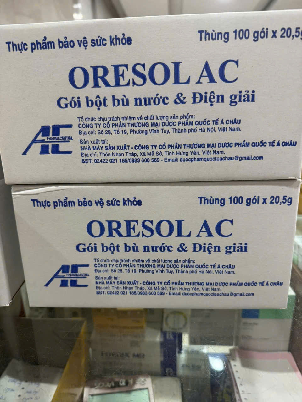 Oresol AC Gói Trắng - Á Châu (Bịch/100 Gói)