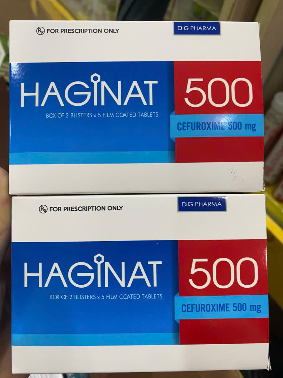 Haginat 500Mg Hậu Giang (H10V) - Viên, mẫu mới
