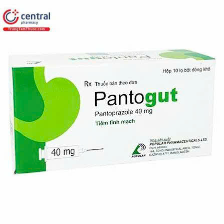 Pantogut (pantoprazole 40mg) tiêm (H/10lọ)