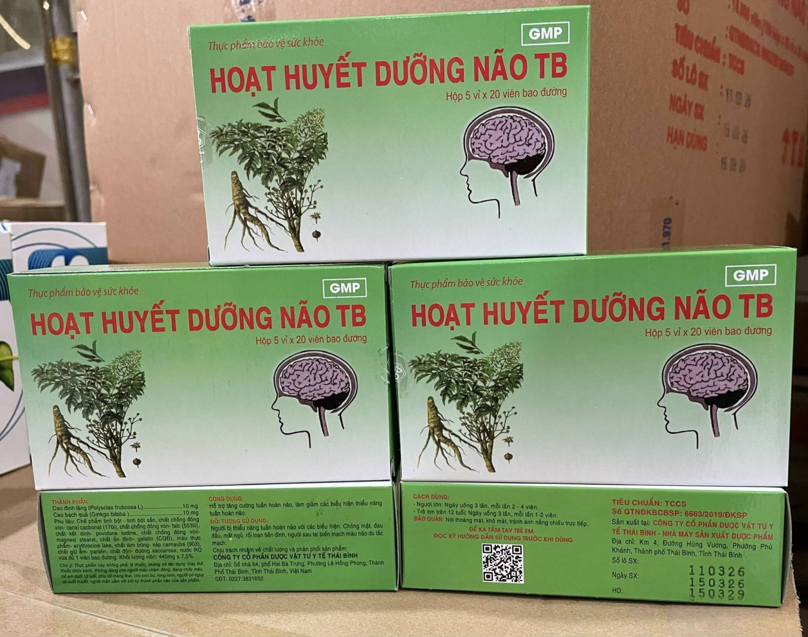 Hoạt Huyết Dưỡng Não TP (H/100v)