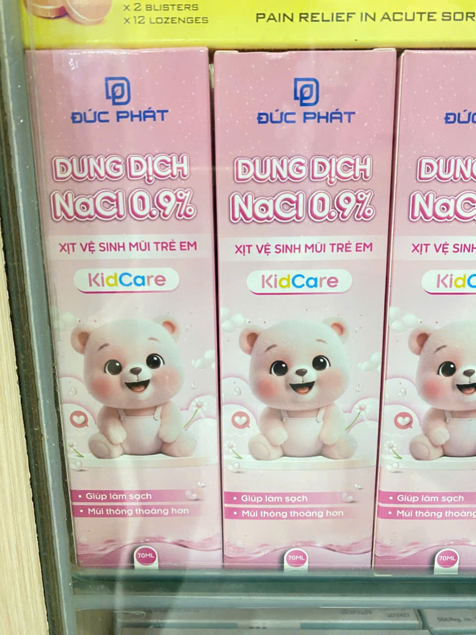 Xịt mũi Dung dịch Nacl 0.9% hồng