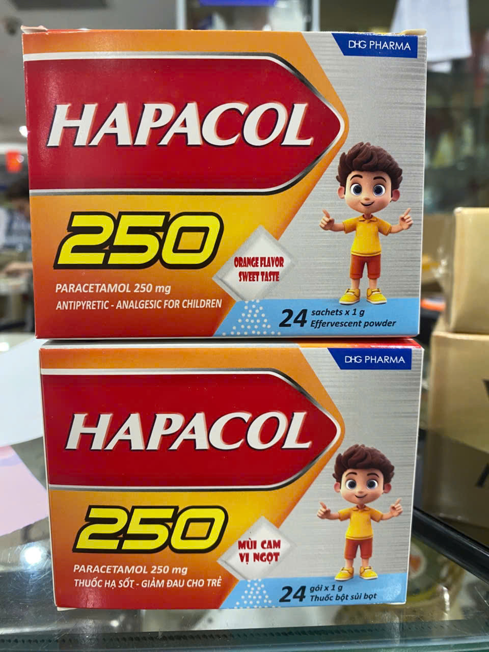 Hapacol 250 Dhg (H24G1,5Gr) mẫu mới