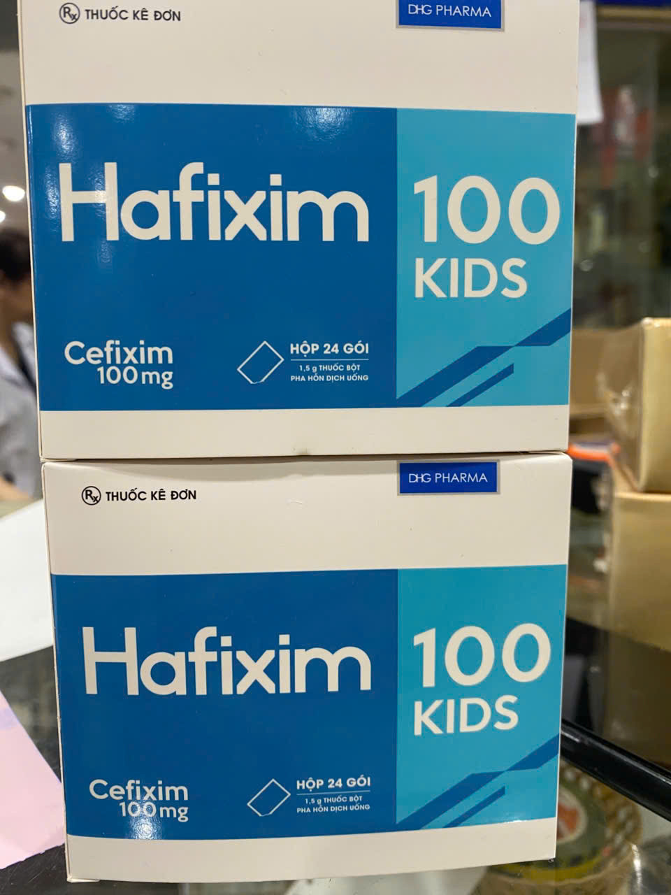 Hafixime 100Mg Kids (Cefixim ) _Hậu Giang (H24G1,5Gr) mẫu mới