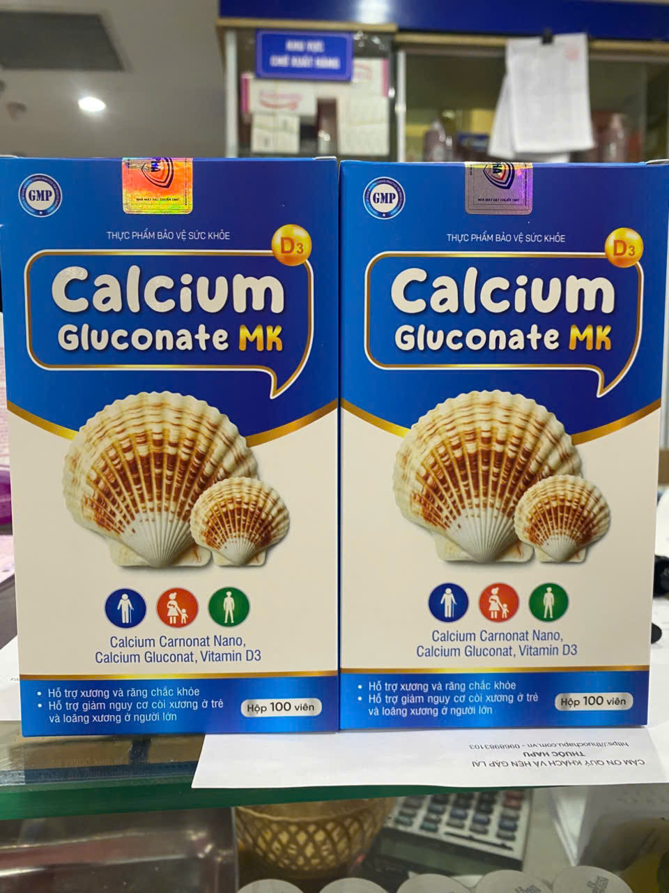 Calcium Gluconate MK (Lọ 100v) Mb