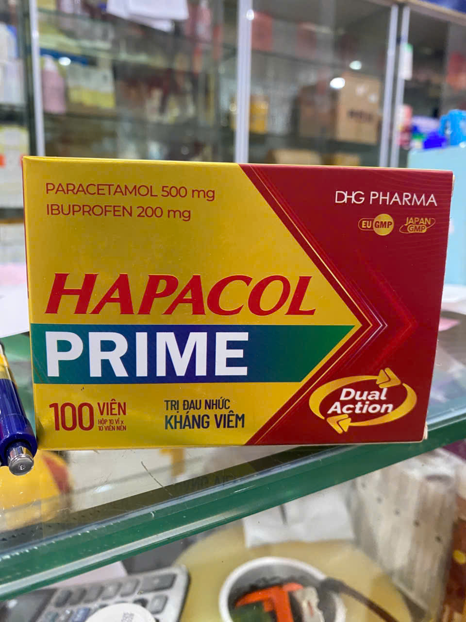 Hapacol Pain 500Mg (Hapacol prime) Dhg (H100V) mẫu mới
