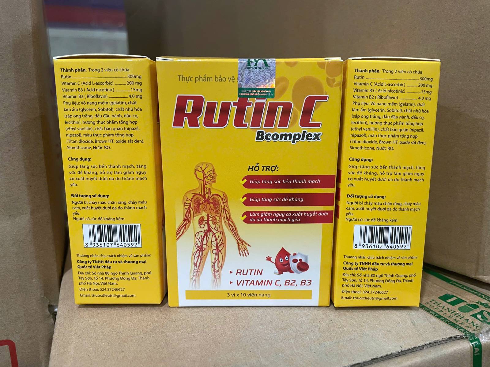 Rutin C Bcomplex _Tradipha (H/30V) D1.28 Full Hóa Đơn