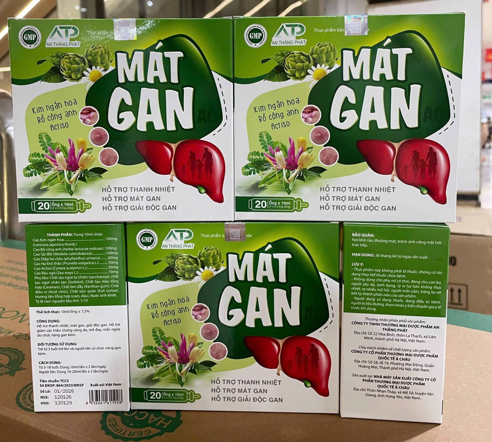 Bổ Gan Ống Mát Gan _ATP (H20 Ống) CD