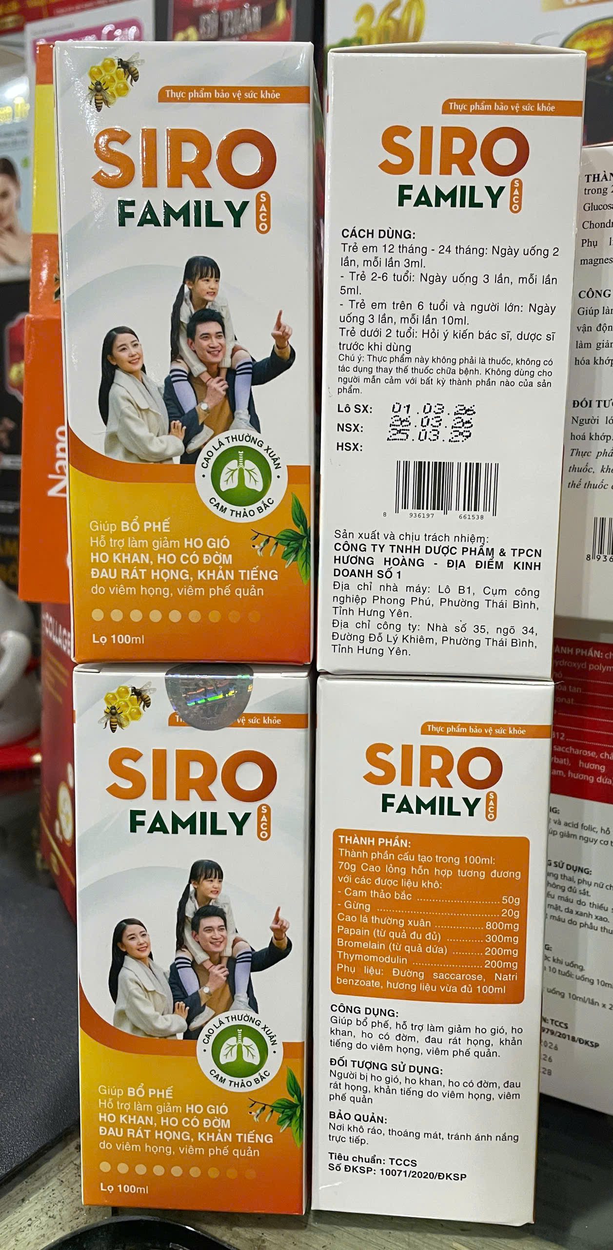 Siro Family, Vàng (L/100ml) CD