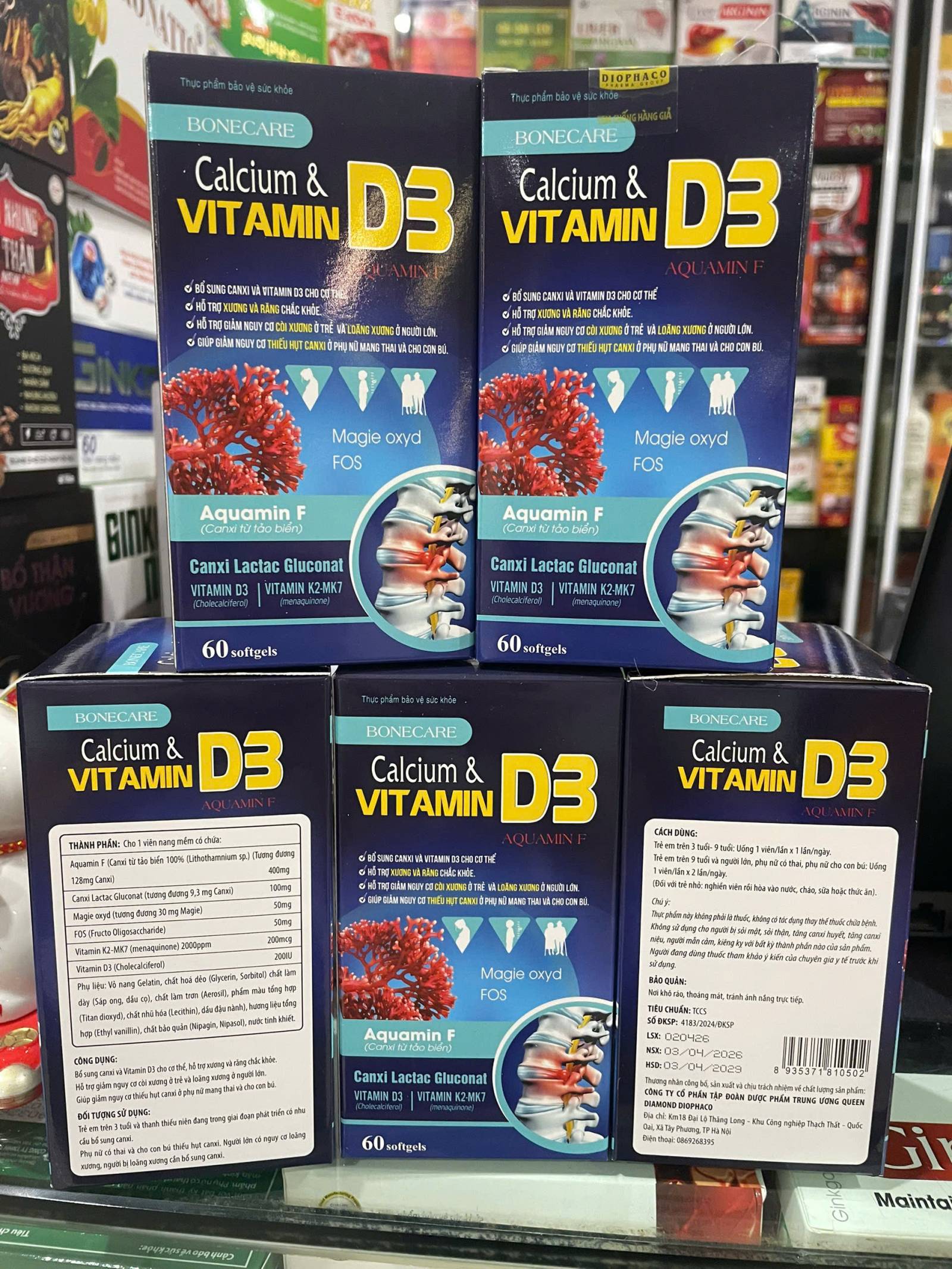 BoneCare Calcium Vitamin D3 (L/60v) CD