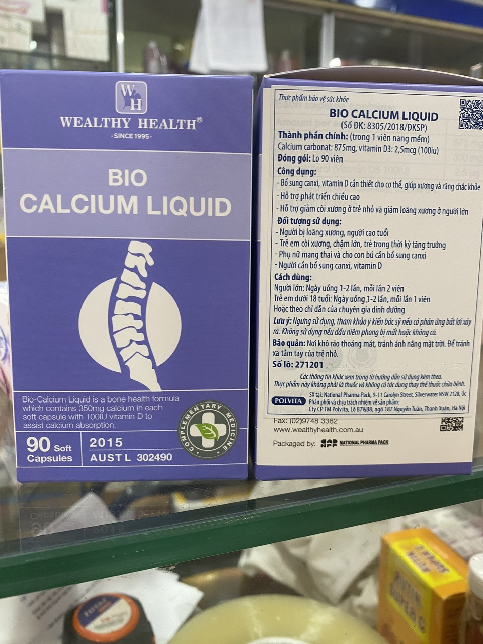 Bio Calcium Liquid (L/60v) Nhập Khẩu Mĩ