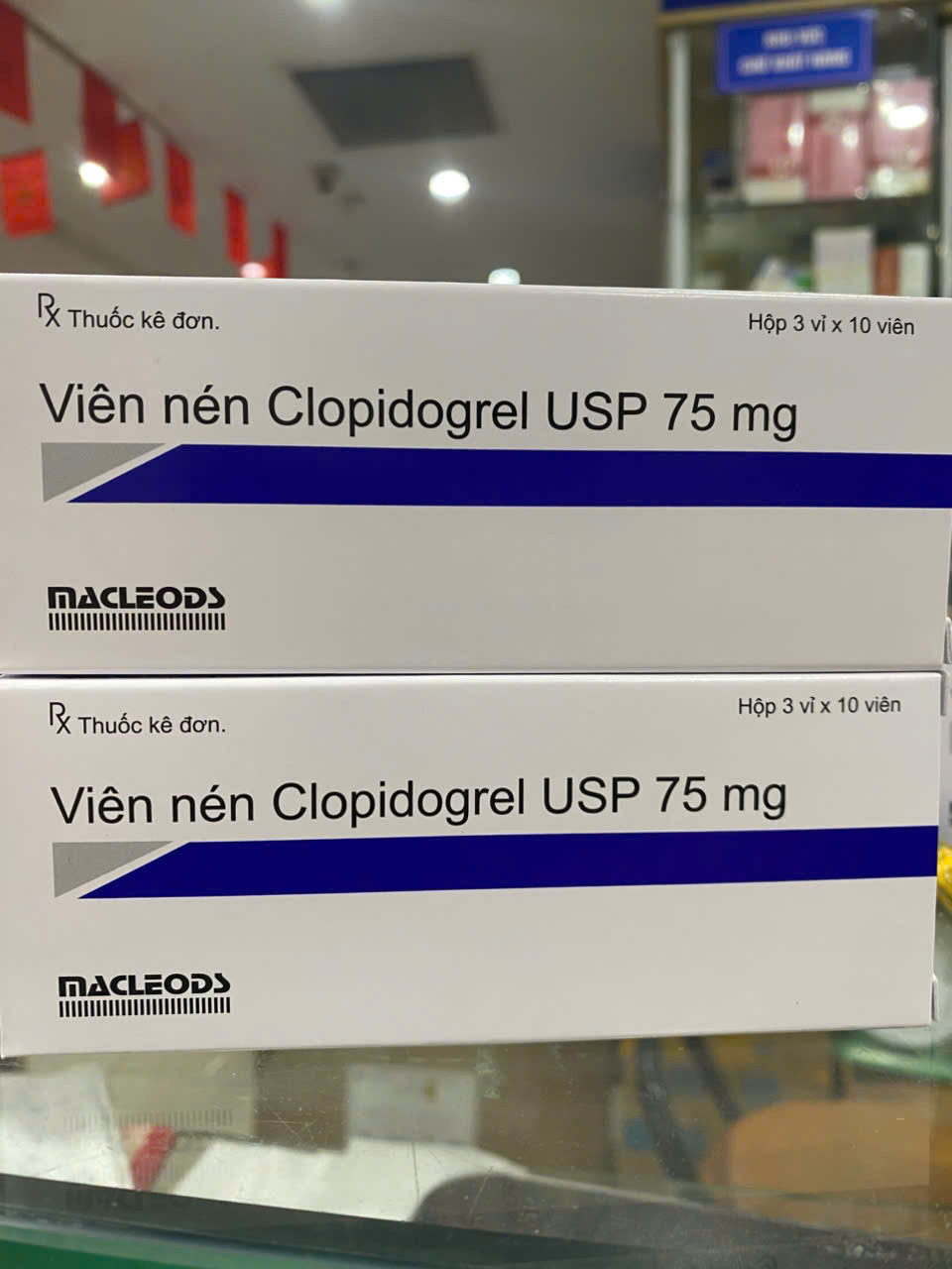 Viên Nén Clopidogrel USP 75mg (H/30v)