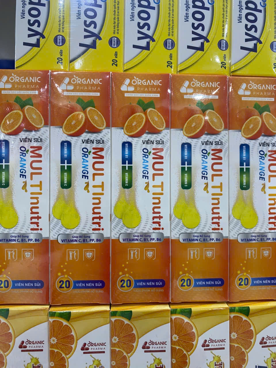 C sủi Multinutri vị cam (cọc 10T/20v) có vỏ