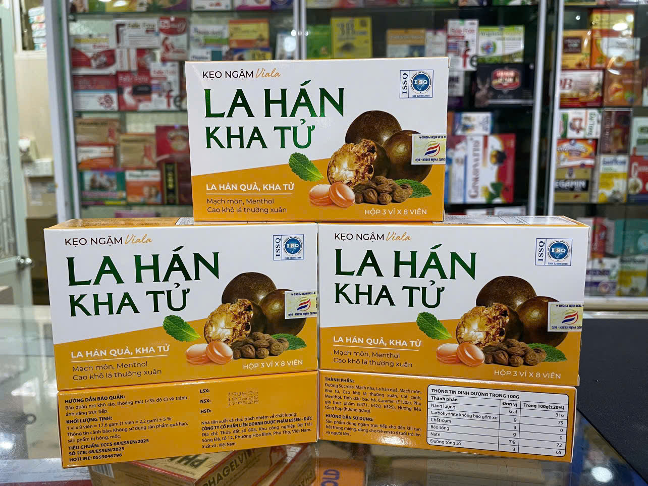 Viên Ngậm La Hán Kha Tử (Hộp/24V) K98H