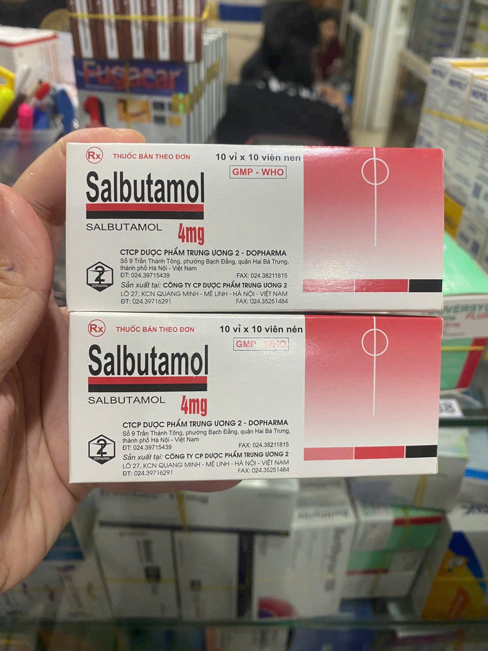 salbutamol 4mg TW2 (H/10vỉ)