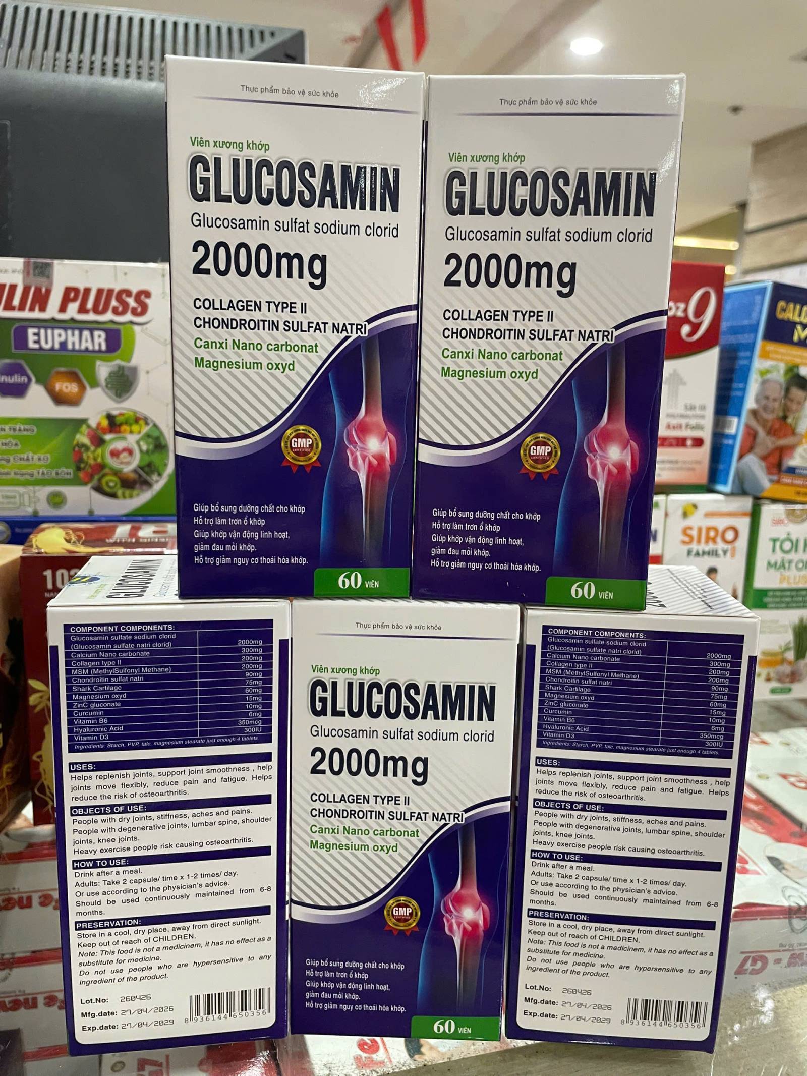 Glucosamin 2000Mg (Lọ60V) K60