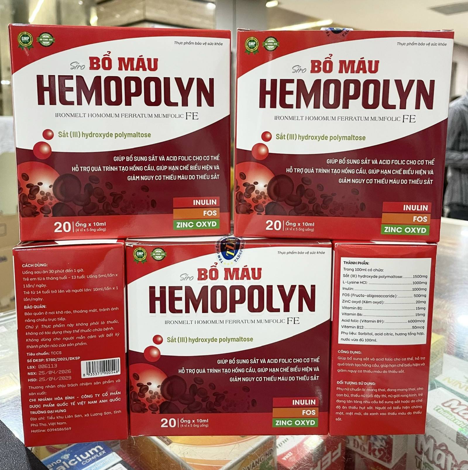 Sắt Ống Hemopolyn (H/20 ống)