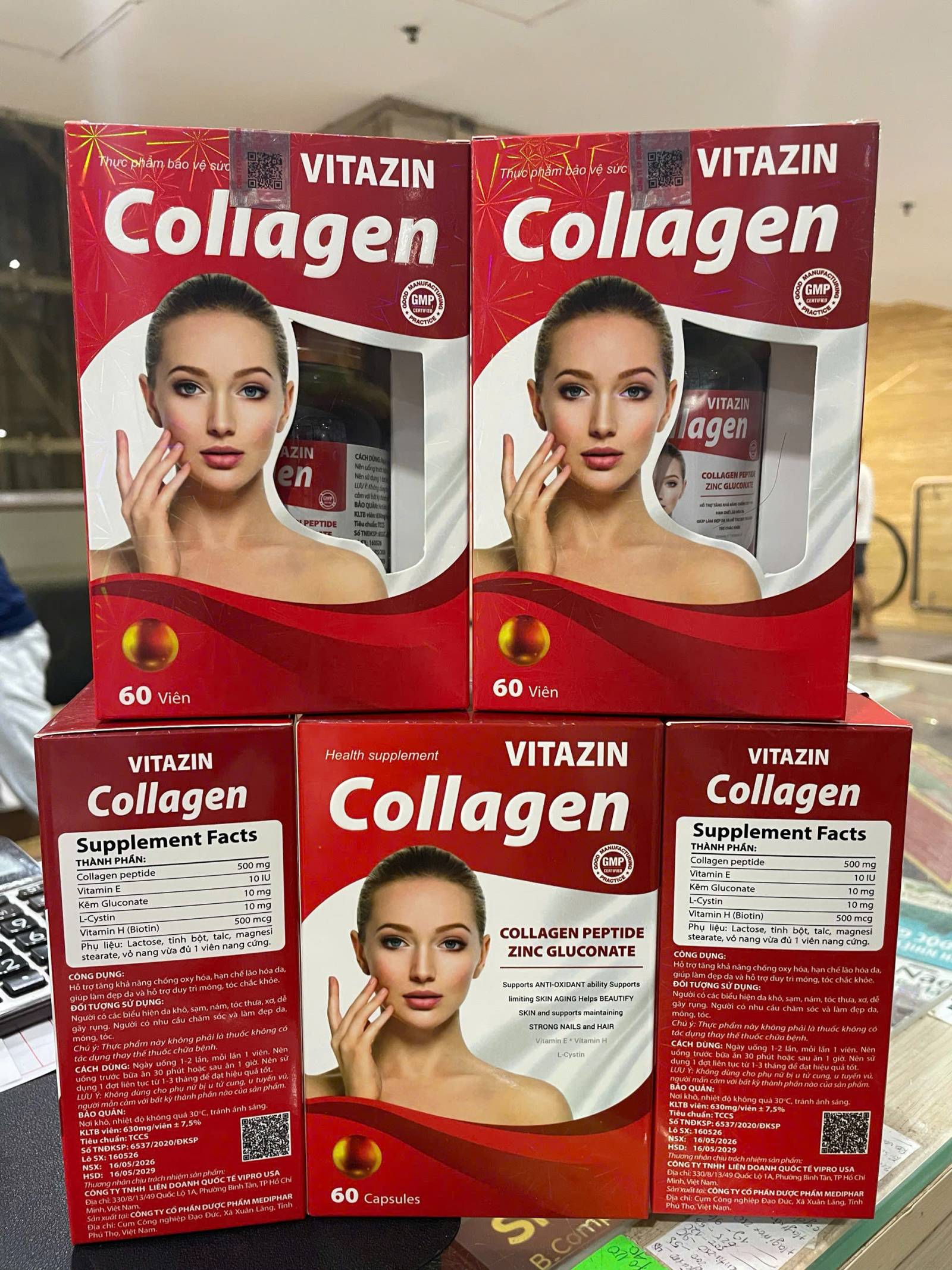 Vitazin Collagen Md Thường Lọ 60 Viên