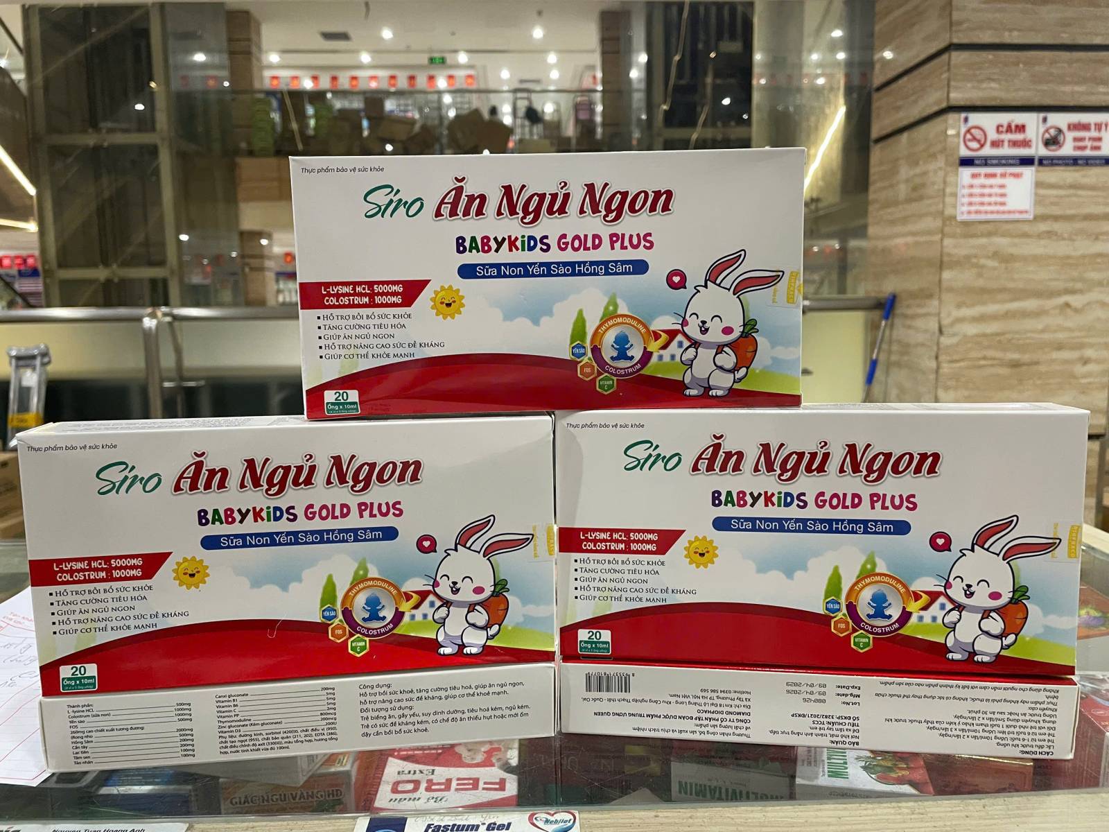 Ăn Ngủ Ngon Baby Kids Thỏ Hồng Hộp 20 Ống *10 Ml